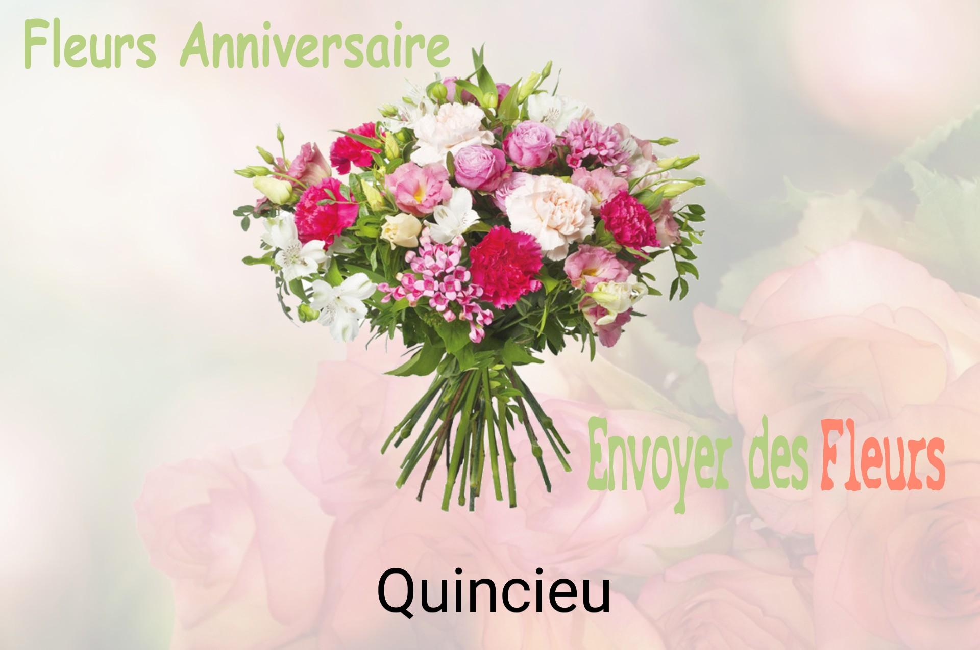 Bouquet de fleurs d’anniversaire livré à Quincieu